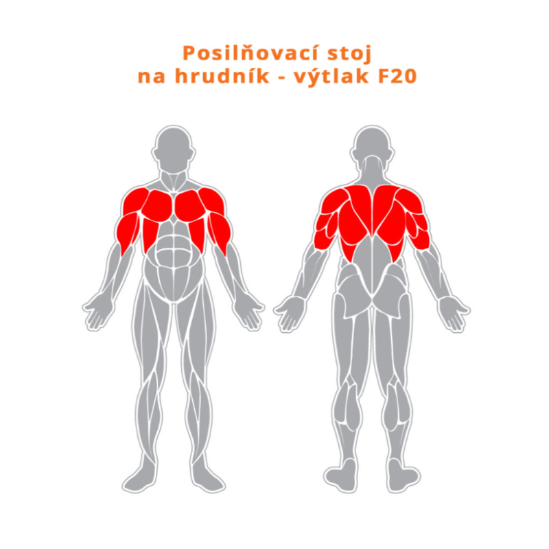 Posilovací stroj na hrudník – Výtlak