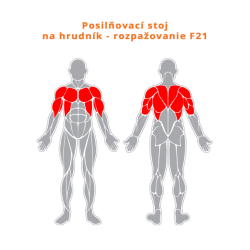 Posilňovací stroj na hrudník - Rozpaženie