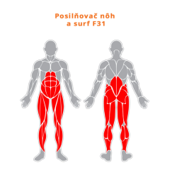 Posilovač nohou a surf