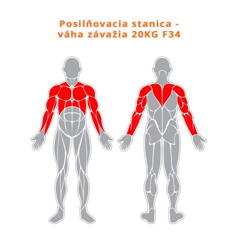 Posilňovací stanice – hmotnost závaží 20 kg