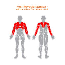 Posilňovacia stanica – hmotnosť závažia 35 kg