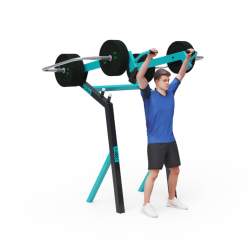 Fitness s posuvným závažím - Výtlak ramena