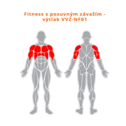 Fitness s posuvným závažím - Výtlak ramena