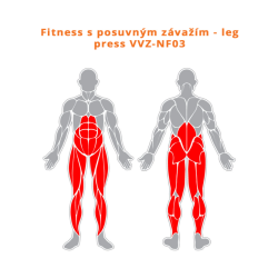 Fitness s posuvným závažím - Leg press