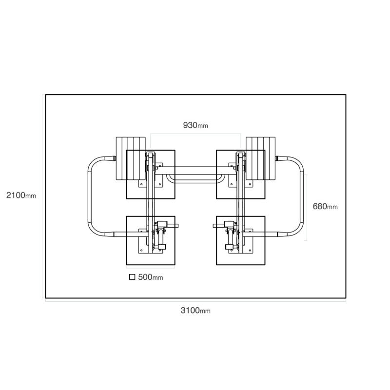 Fitness s posuvným závažím - Zakopávání