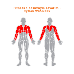 Fitness s posuvným závažím - Výtlak prsia