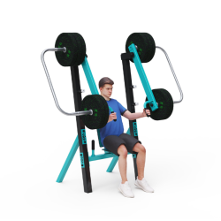 Fitness s posuvným závažím - Tlaky v sedě