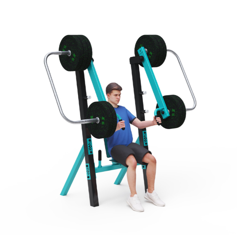 Fitness s posuvným závažím - Tlaky v sedě