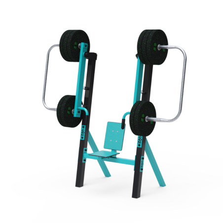 Fitness s posuvným závažím - Tlaky v sedě