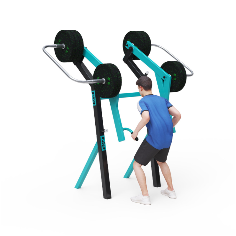 Fitness s posuvným závažím - Príťahy v predklone