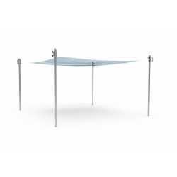 Stahovací stínící plachta pískoviště 3x3