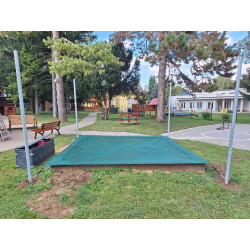 Stahovací stínící plachta pískoviště 2x2