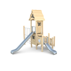 Herní věž se skluzavkami
