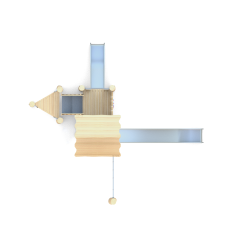 Herní věž se skluzavkami