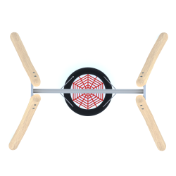 Dřevěná houpačka s hnízdovým sedákem