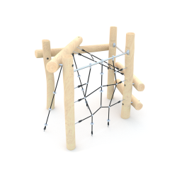 Lezecká sestava s lanovou stěnou