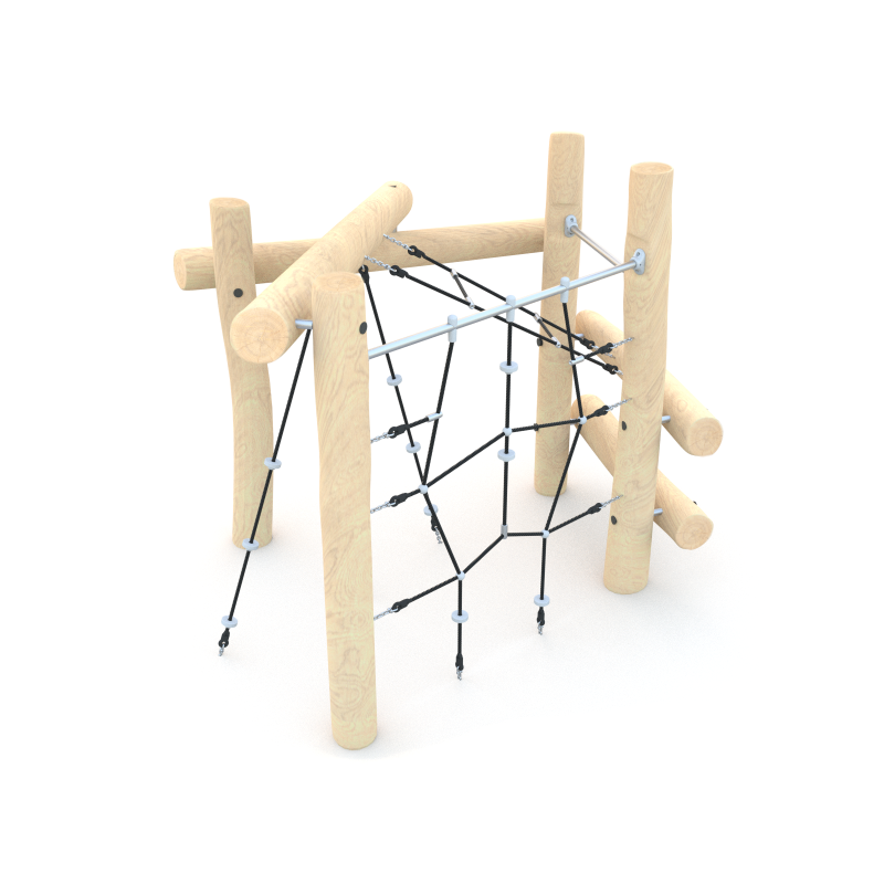 Lezecká sestava s lanovou stěnou