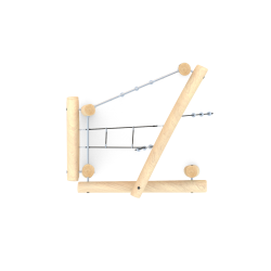 Lezecká sestava s lanovou stěnou