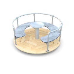 Kruhový kolotoč s posedením