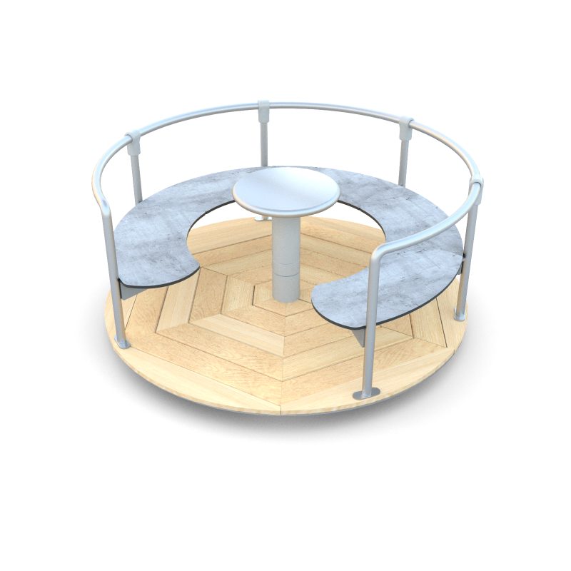 Kruhový kolotoč s posedením