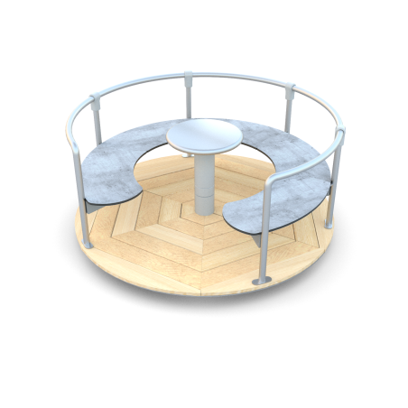 Kruhový kolotoč s posedením