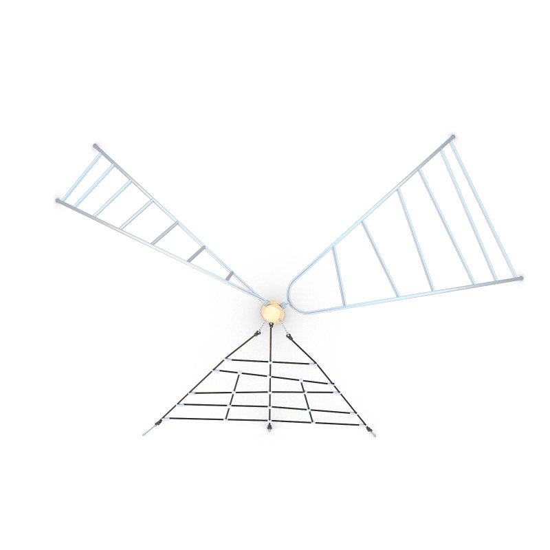 Lanová pyramída s oblúkovým rebríkom
