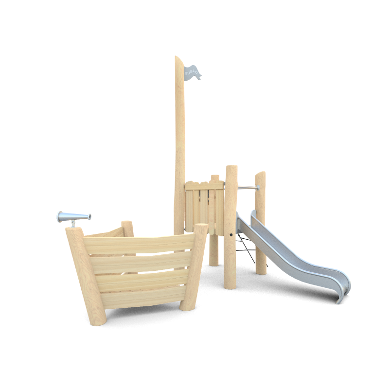 Herní věž se skluzavkou a lanovým výlezem