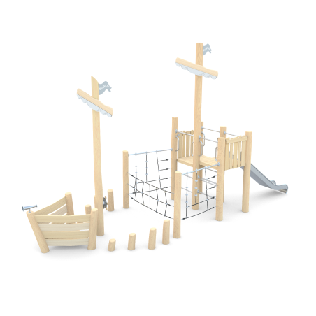 Herní sestava loď se skluzavkou