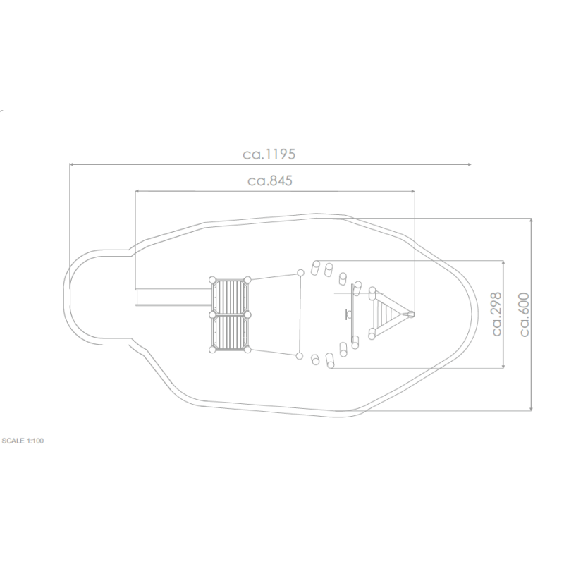 Herní sestava loď se skluzavkou