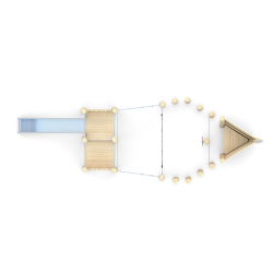 Herní sestava loď se skluzavkou