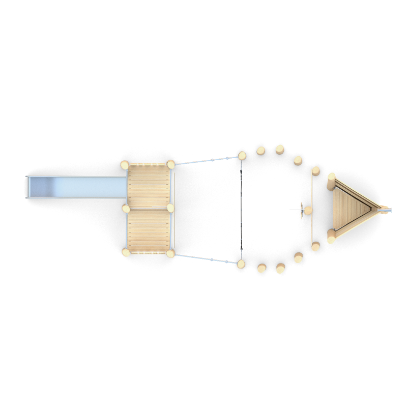 Herní sestava loď se skluzavkou