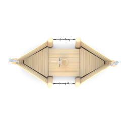 Dřevěná herní loď