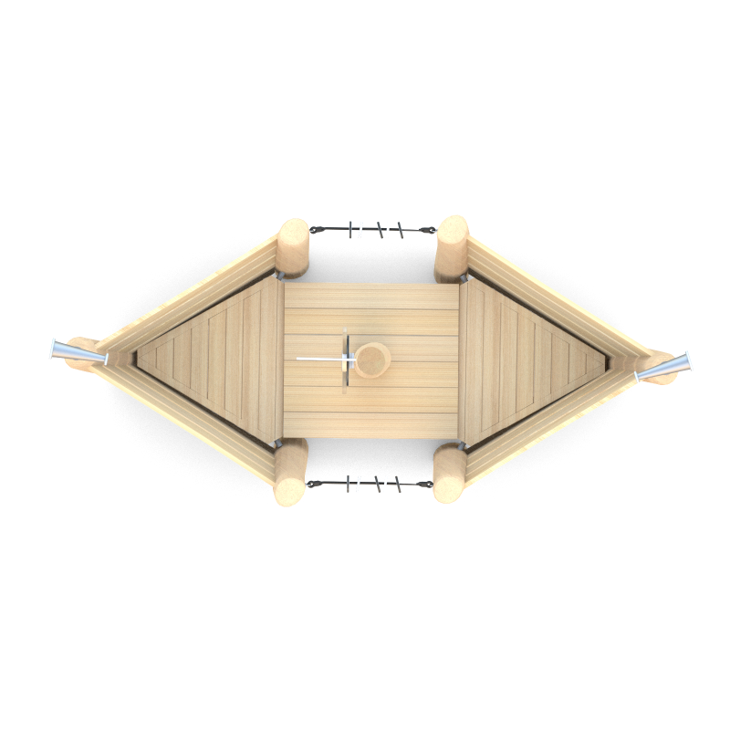 Dřevěná herní loď