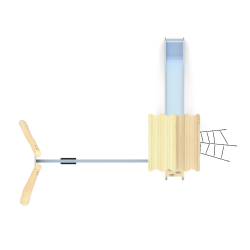 Herní věž s houpačkou a skluzavkou