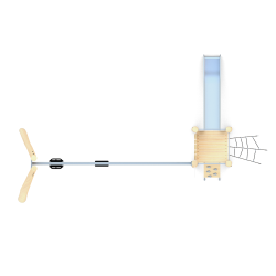 Herná zostava s hojdačkou a šmýkačkou