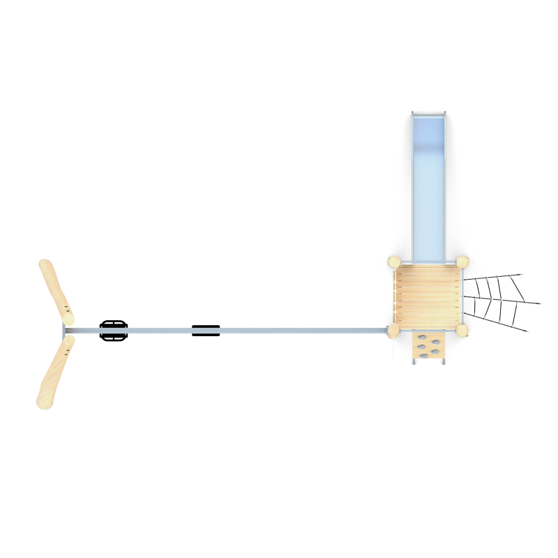 Herná zostava s hojdačkou a šmýkačkou