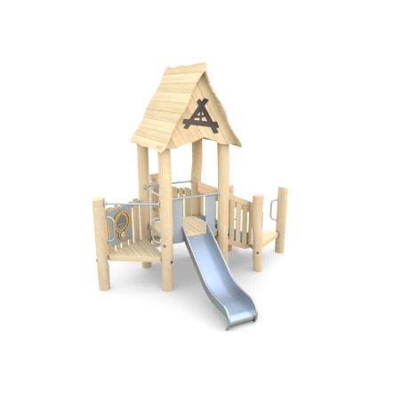 Herný domček so šmykľavkou