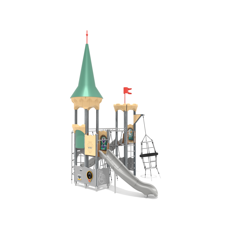 Hradná veža so šmykľavkou