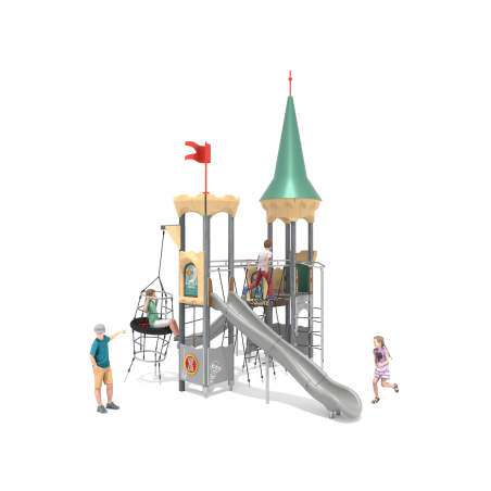 Hradná veža so šmykľavkou