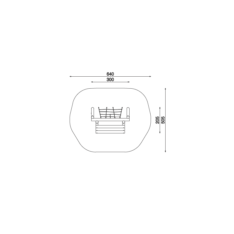 Lezecký rám s lanovou sieťou