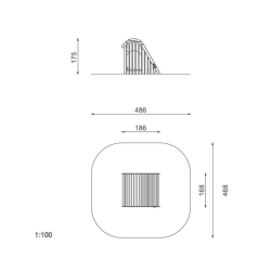 Herný domček s oblúkovou strechou
