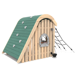 Herný domček s lezeckou sieťou