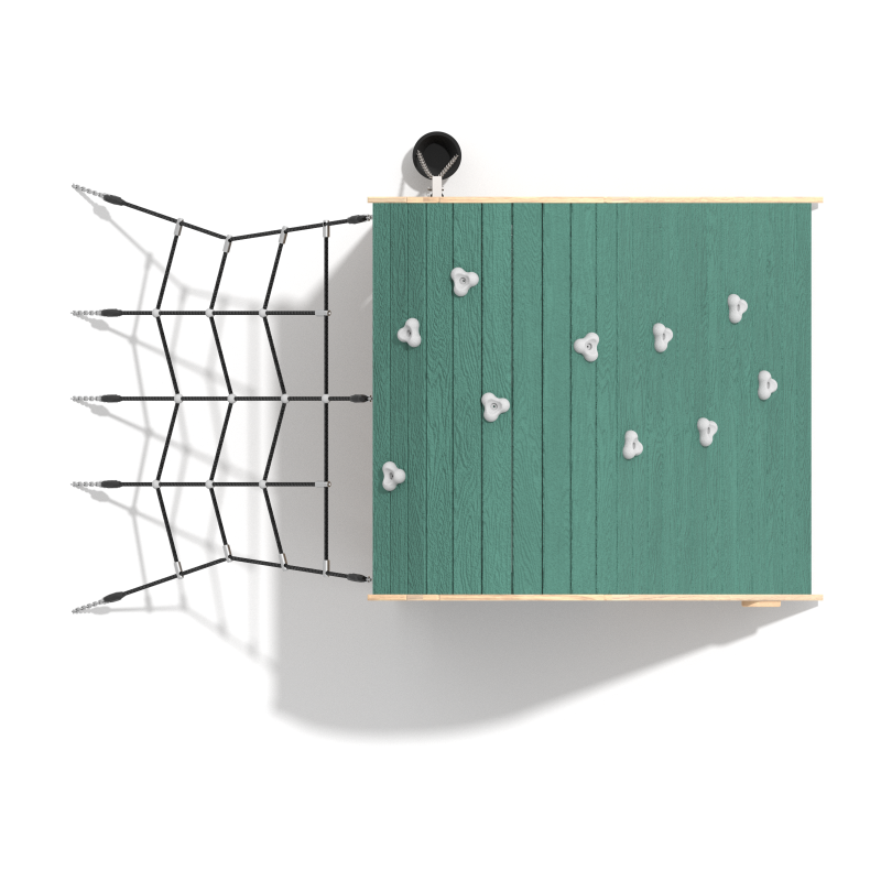 Herný domček s lezeckou sieťou