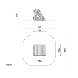 Herný domček s oknami