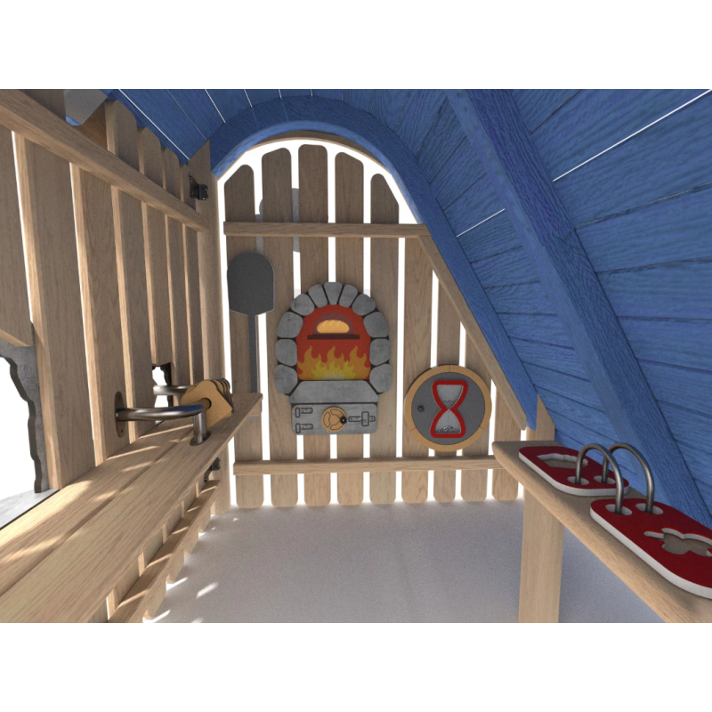 Herný domček s oknami