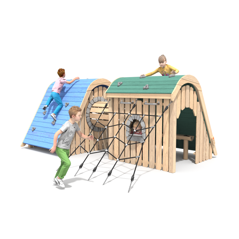 Domčeky prepojené tunelom