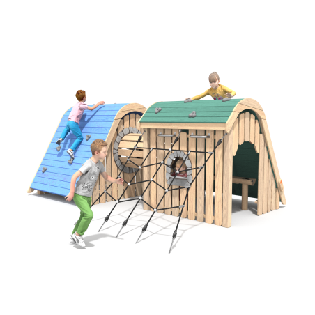 Domčeky prepojené tunelom