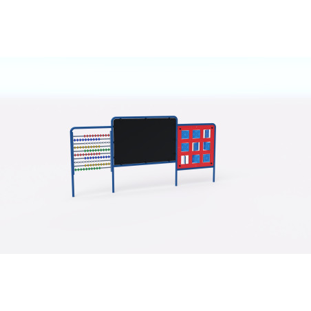 Edukatívny panel - Kresliaca tabuľa s počítadlom a piškvorkami