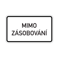 Dodatková tabulka - text nebo symbol