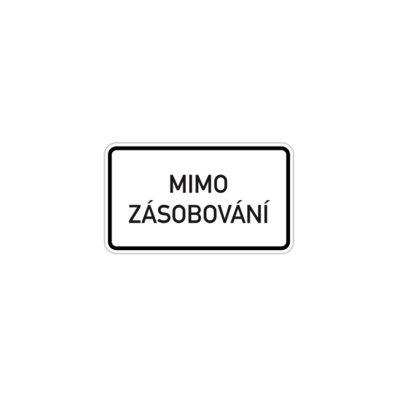 Dodatková tabulka - text nebo symbol